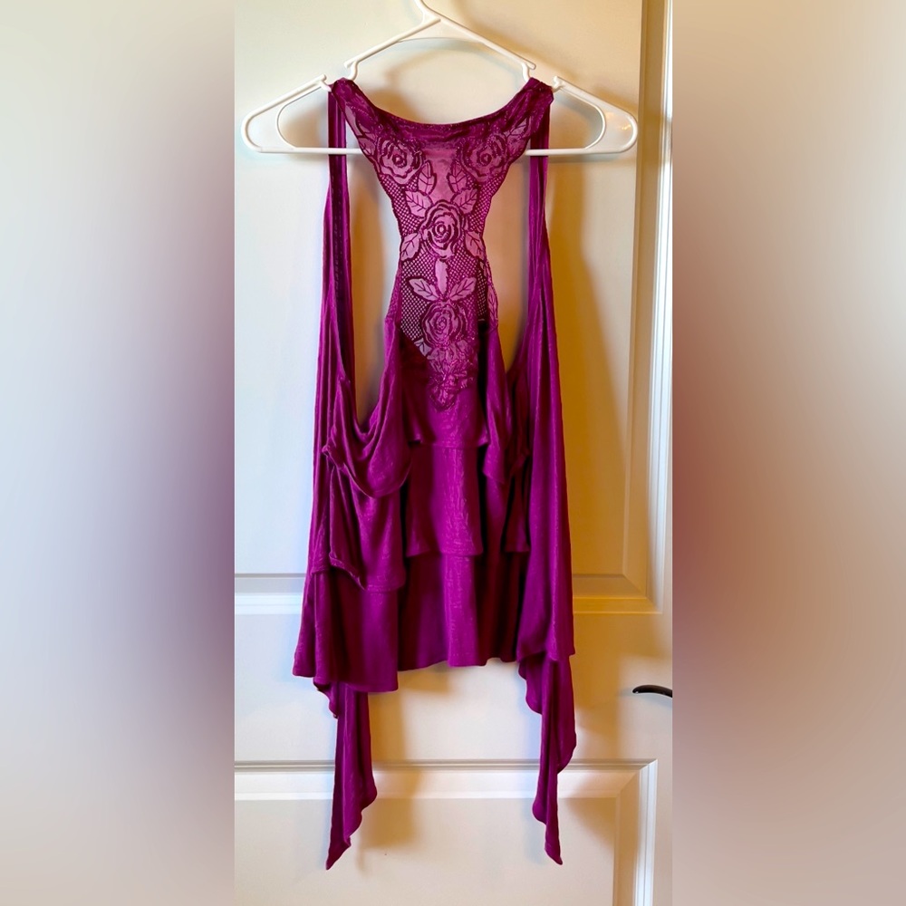 Eyelash Couture lace detailed top
